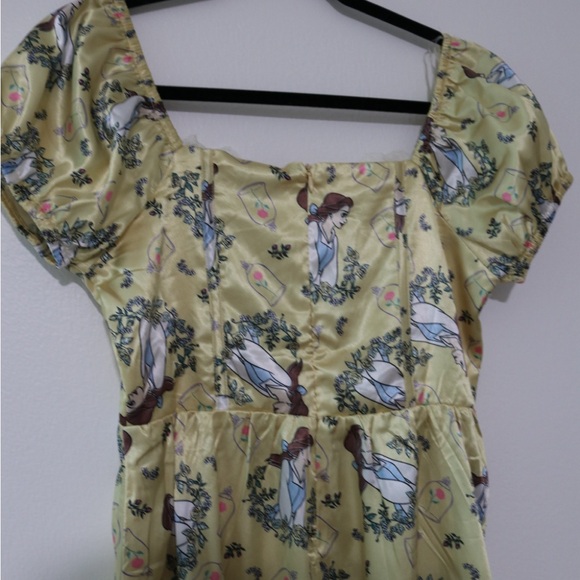 NWT Disney Her Universe Beauty And The Beast Belle Satin Sweetheart Dress Size S - Picture 7 of 8